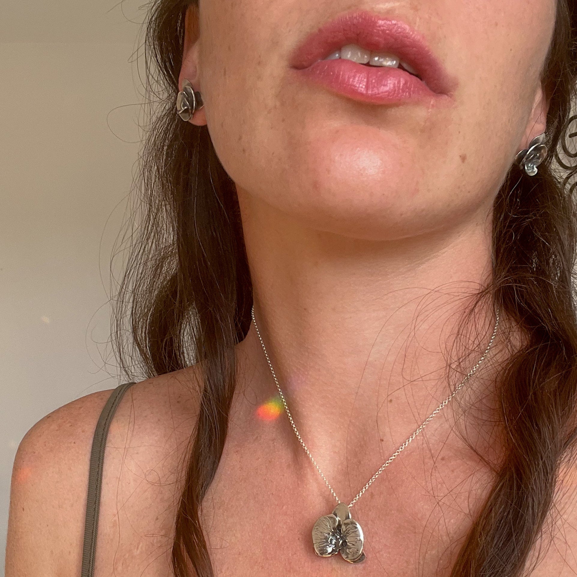 Pendientes Orquidea